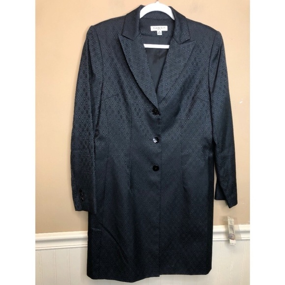 Amanda Smith Black Jacket Skirt Set Size 10 NWT - Picture 2 of 7